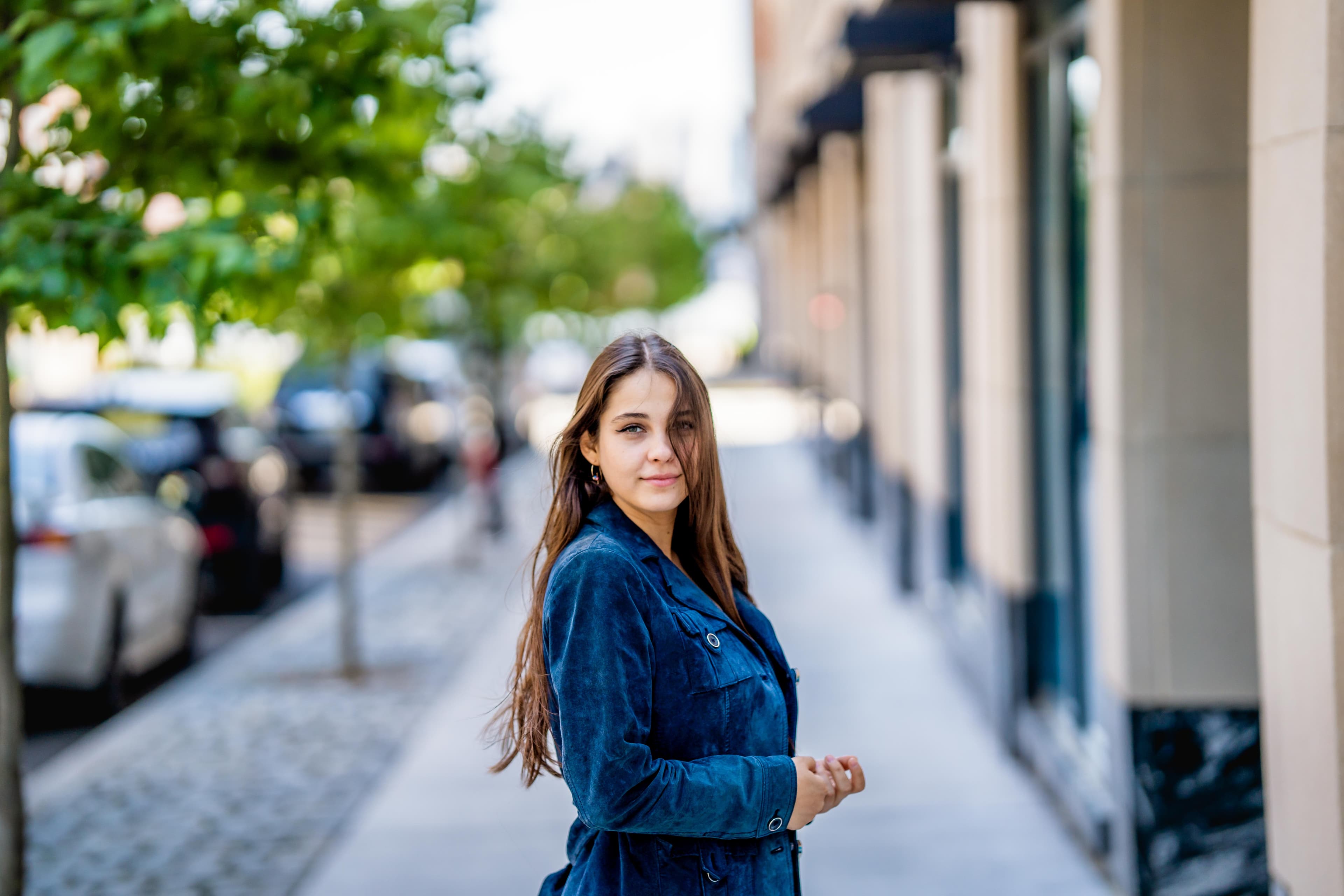 Professional headshot on the NYC waterfront by JQ Creative